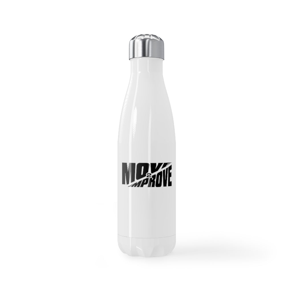 "Move 2 Improve" Stainless Steel Water Bottle, 17oz