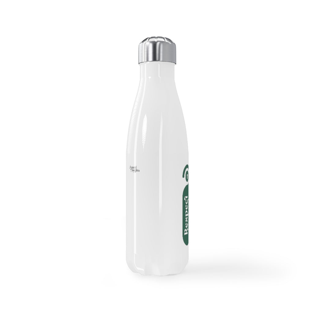 "Respect opens..." Stainless Steel Water Bottle, 17oz