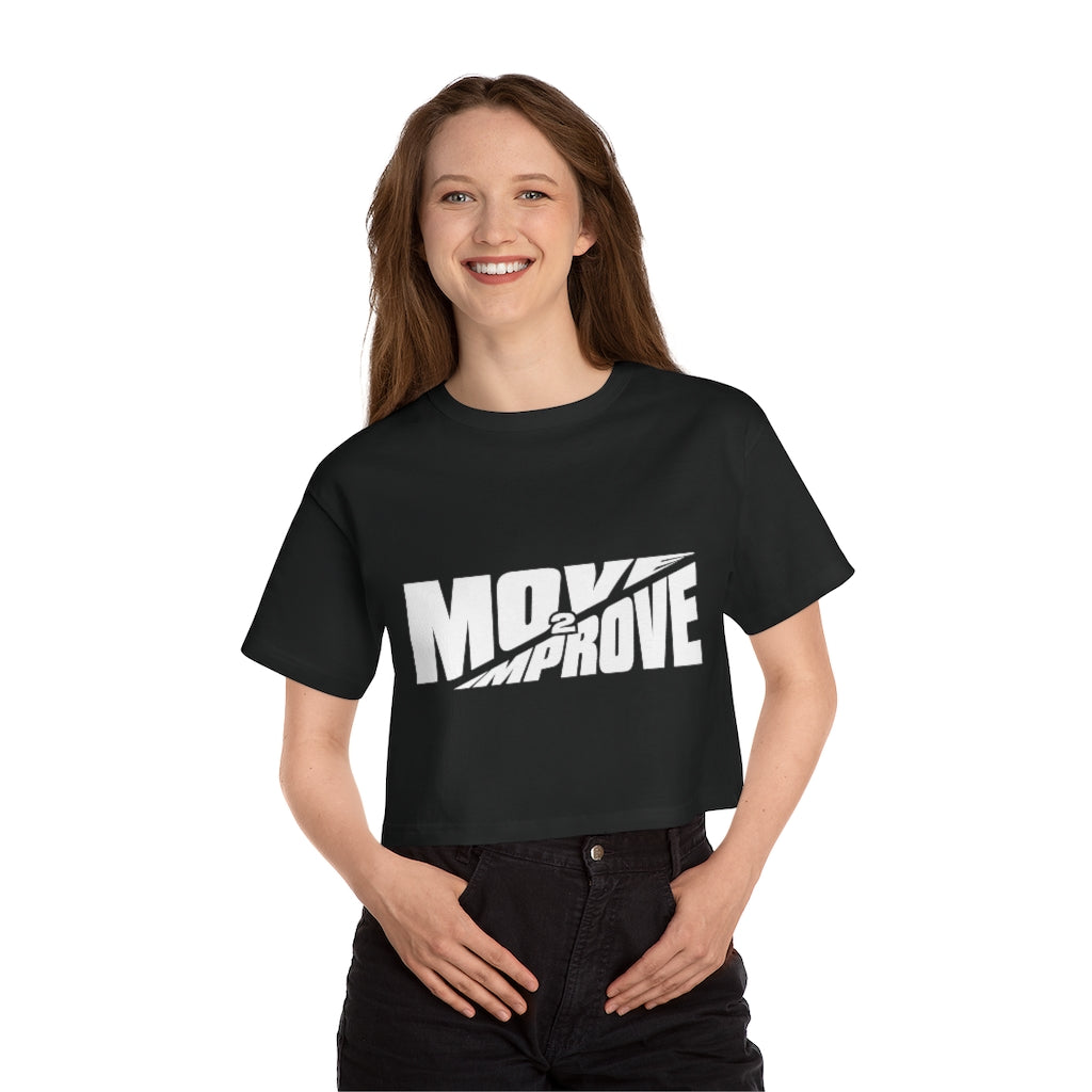 “Move 2 Improve” Champion Women's Heritage Cropped T-Shirt