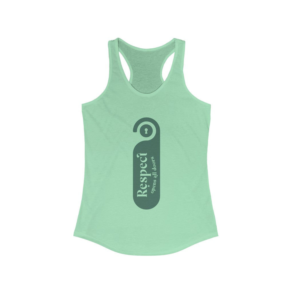 "Respect ...V2" Women's Ideal Racerback Tank