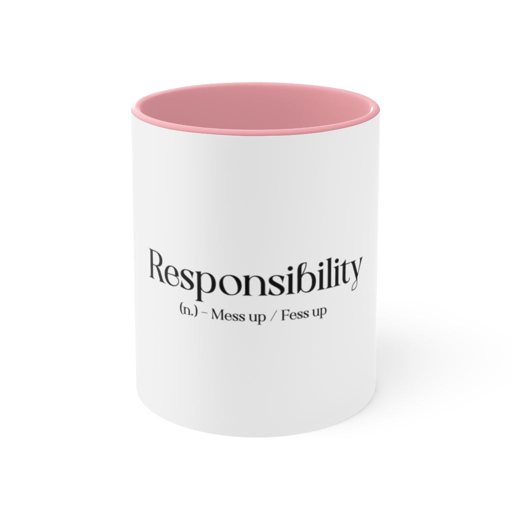 "Responsibility" Accent Mug