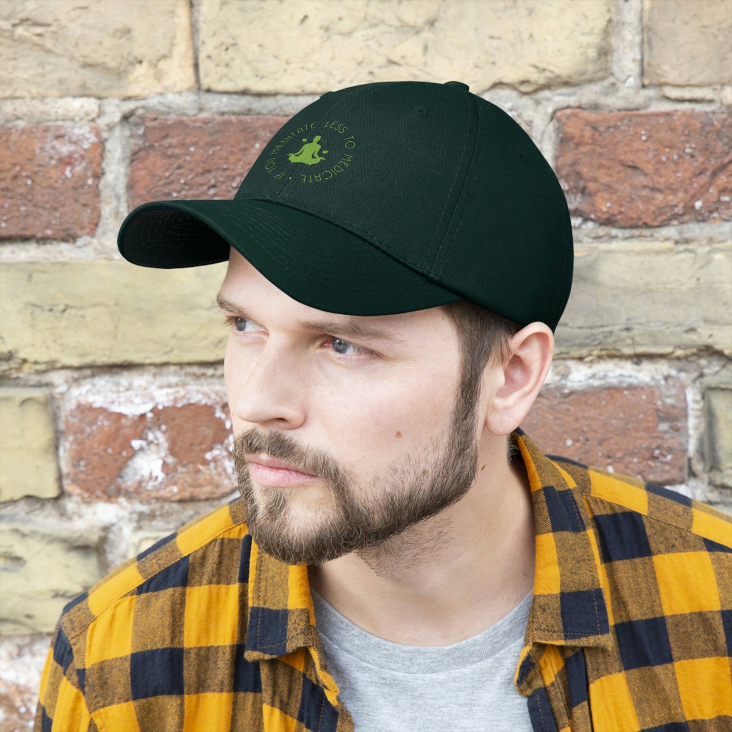 “Less to Medicate” Unisex Twill Hat