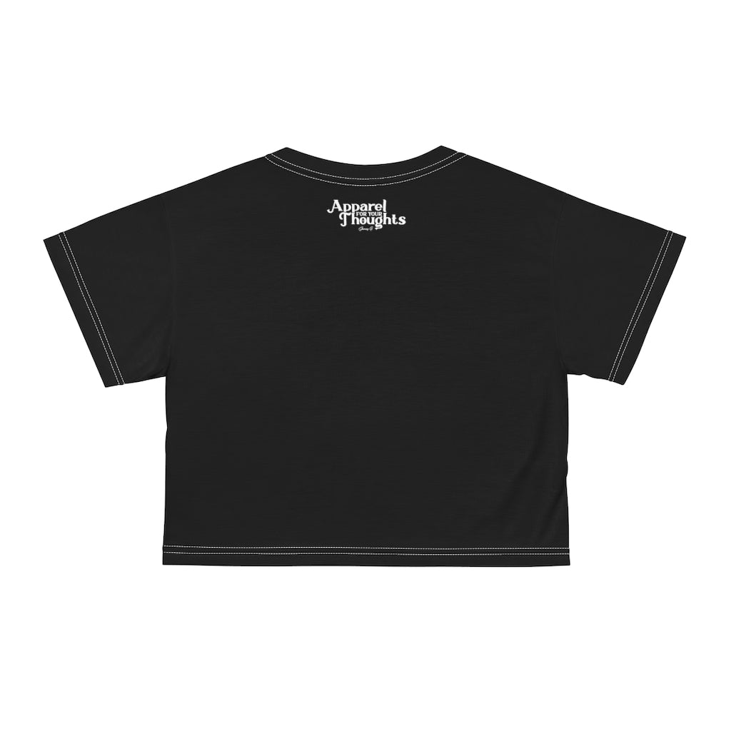 “Responsibility” AOP Crop Tee