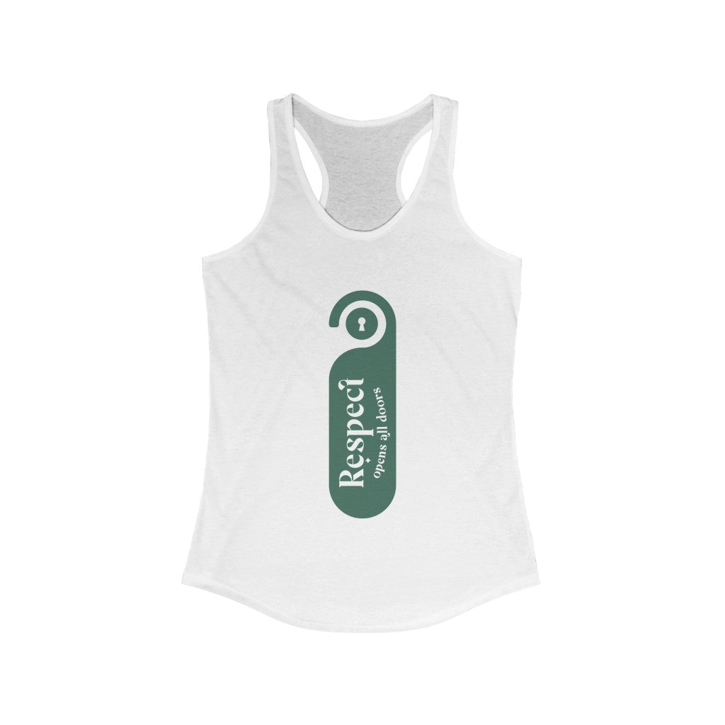 "Respect ...V2" Women's Ideal Racerback Tank